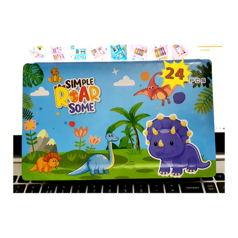 24pcs Artists Drawing Sets Drawing Kits Supplies for Kids Girls, Drawing Painting Set Include Crayons, Coloured Pencil, Watercolour Paints, Paintbrush, Eraser, Sharpener