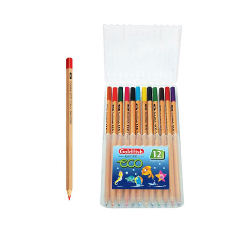 GOLDFISH ECO TRIANGULAR COLOR PENCIL FULL (12 COLOR)