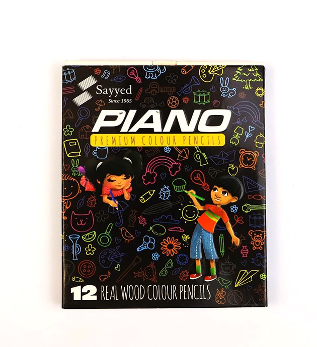 Piano Premium Colour Pencils (12 colors)