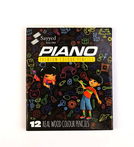 Piano Premium Colour Pencils (12 colors)