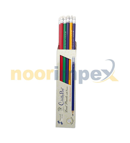 Chilly Pop Lead Pencil With Erasers (1Pcs)