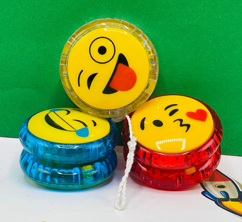 Glowing colorful lights emoji yo-yo toy multicolorful light highly speed yo-yo