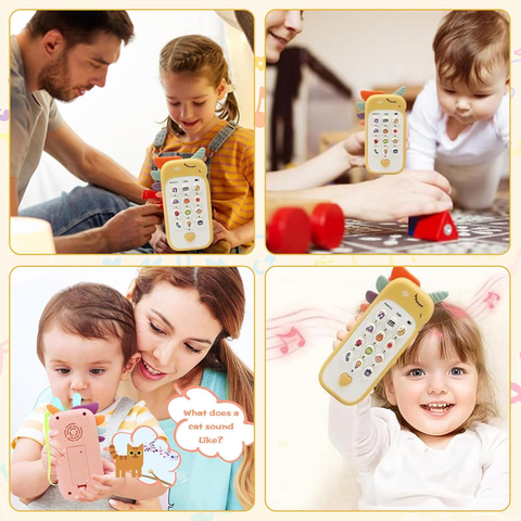 Children's Mobile Phone Toy Mobile Phone Baby Mobile Phone Children's Mobile Phone Play Mobile Phone Toy Mobile Phone Baby Phone Toy Mobile Phone with Music Lights, Sound, Laughing Songs