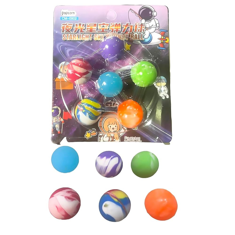 Bouncy Balls, Crazy Balls for Kids in Multi Colors, Bouncing Balls Toys Favors Birthday Gift