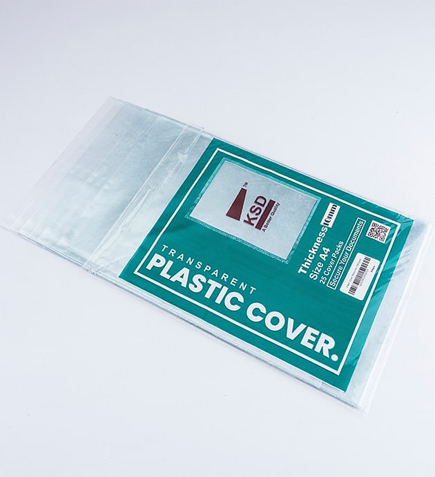 KSD PLASTIC COVER 10MM A4 (25PCS)