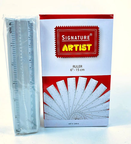 Signature Artist Ruler 6"-15cm (1Pcs)