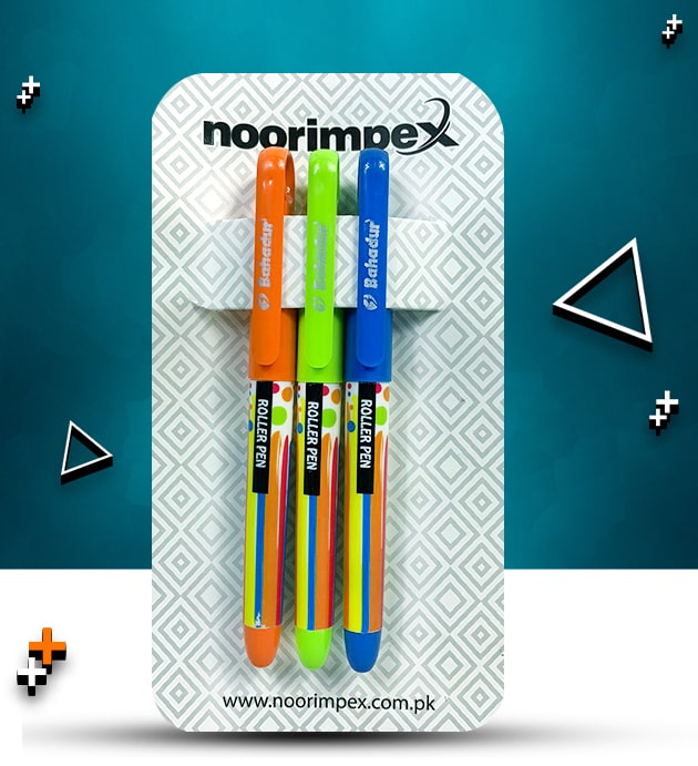 Pack Of 3 Bahadur Roller Pen