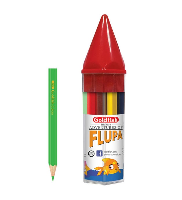 Goldfish Color Pencil Half (12 Color) Hex Jar