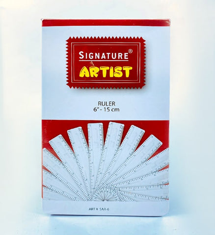 Signature Artist Ruler 6"-15cm (1Pcs)